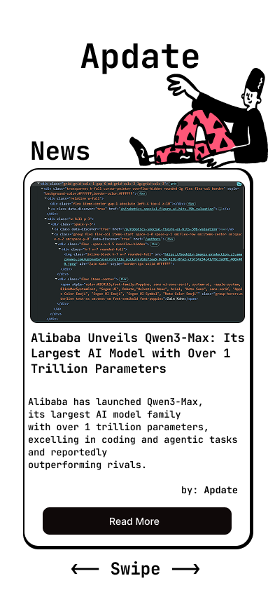Apdate app home screen
